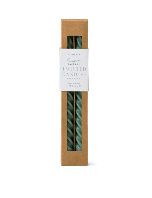 Cypress and Fir Twisted Taper Candle