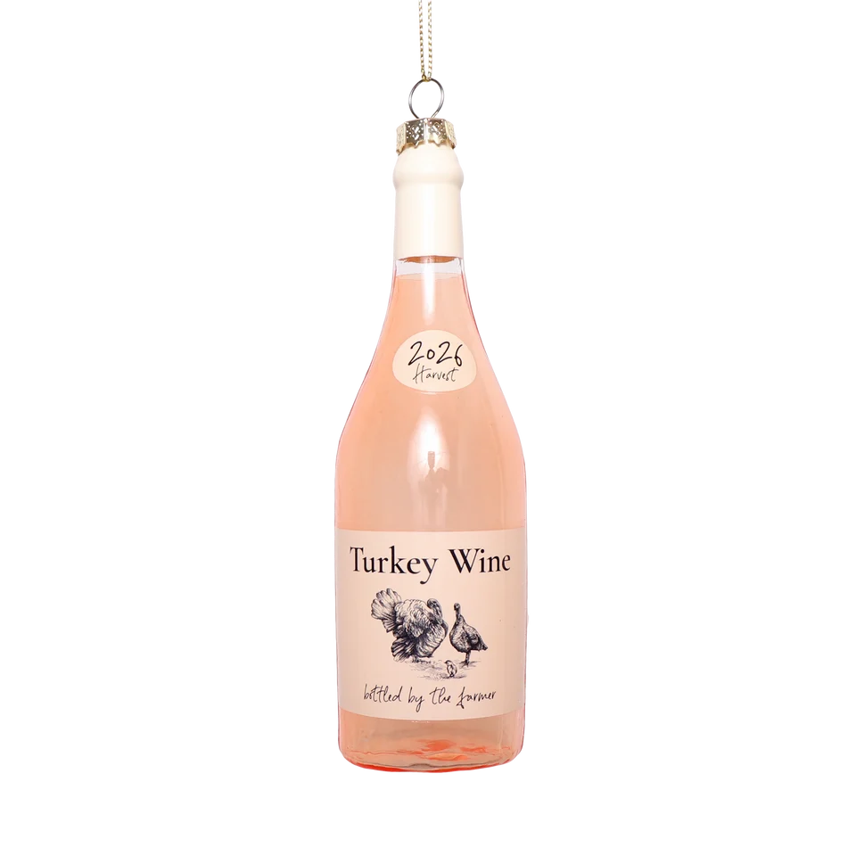 Turkey Wine Glass Decoration