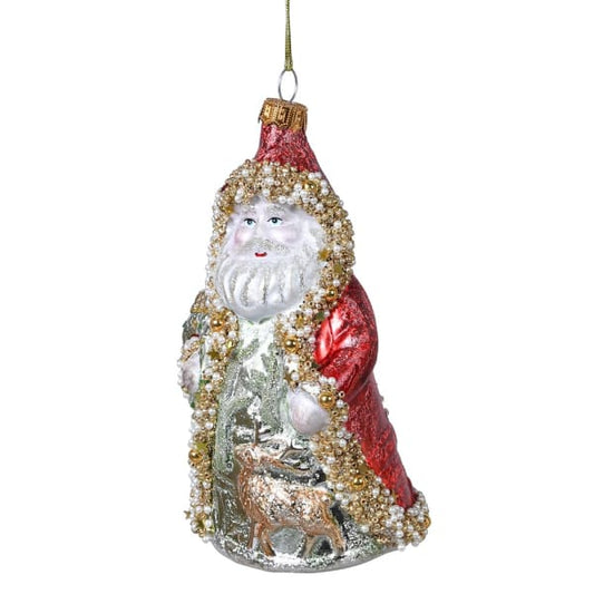 Santa and his Reindeer Bauble