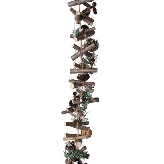 LIT Pinecone and Berry Garland