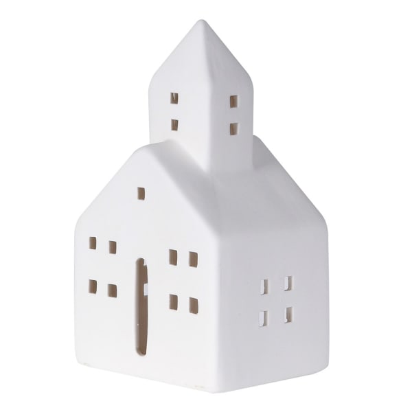 White Town Hall T/Light Holder