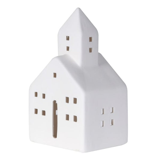 White Town Hall T/Light Holder