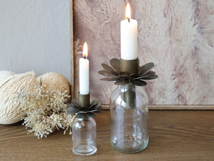 Bottle with Candle Holder