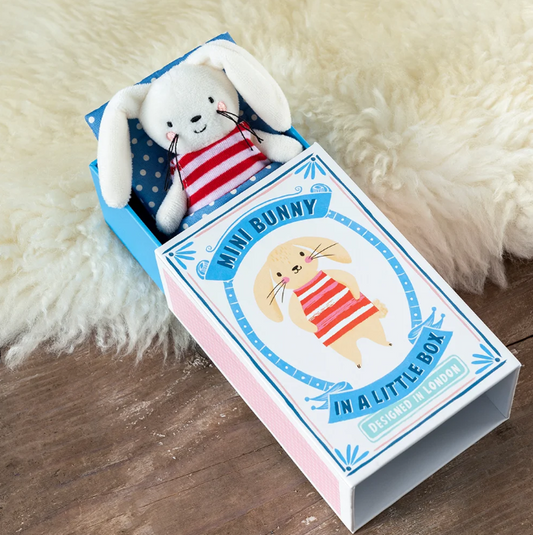 Mini Bunny In A Little Box - Soft Toy