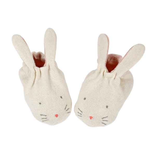 Meri Meri Peach Bunny Booties