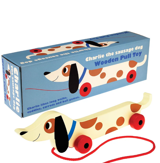 Wooden Pull Toy - Charlie The Sausage Dog