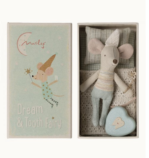 Maileg Tooth Fairy Mouse - Little Brother In Matchbox