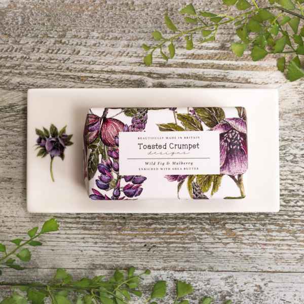 Toasted Crumpet Hellebore Rectangular Soap Dish