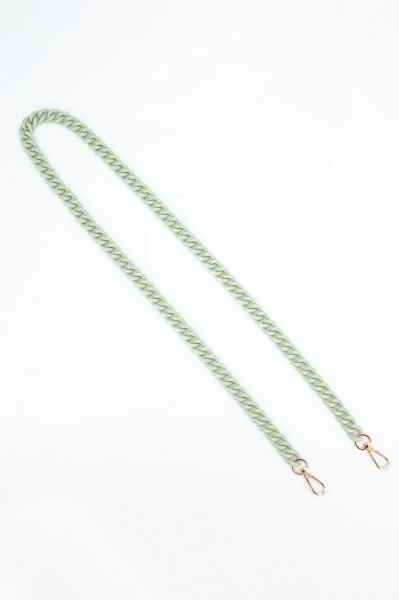 Chain Link Acrylic Bag Strap in Mint Green