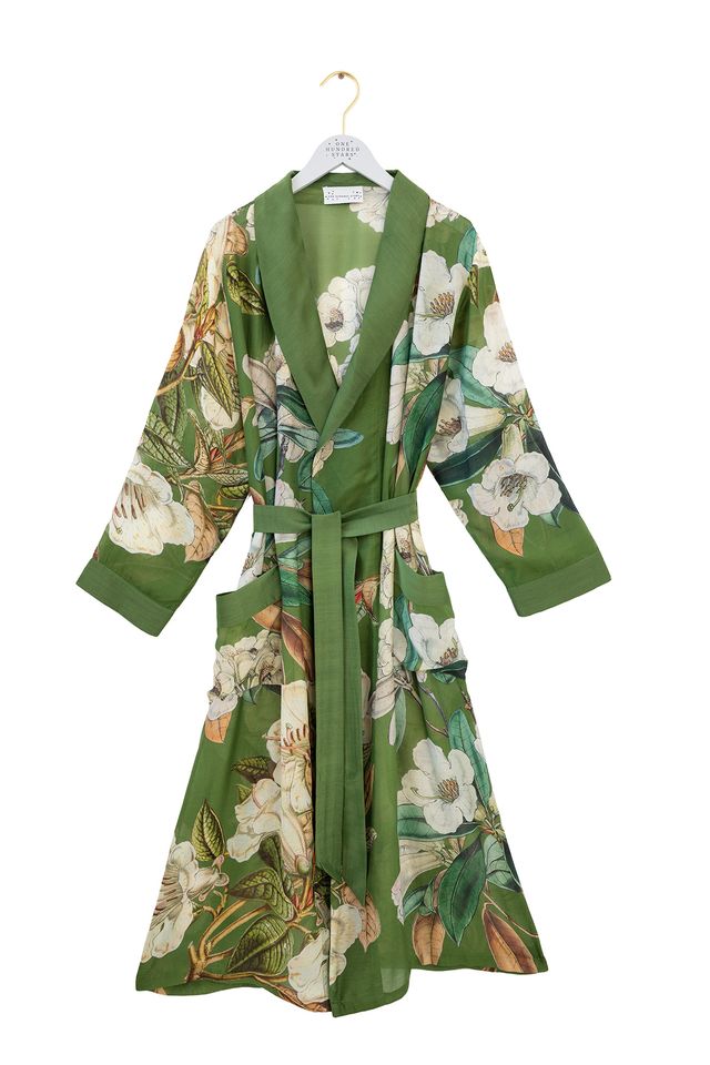 One Hundred Stars Rhodoleia Gown - Green