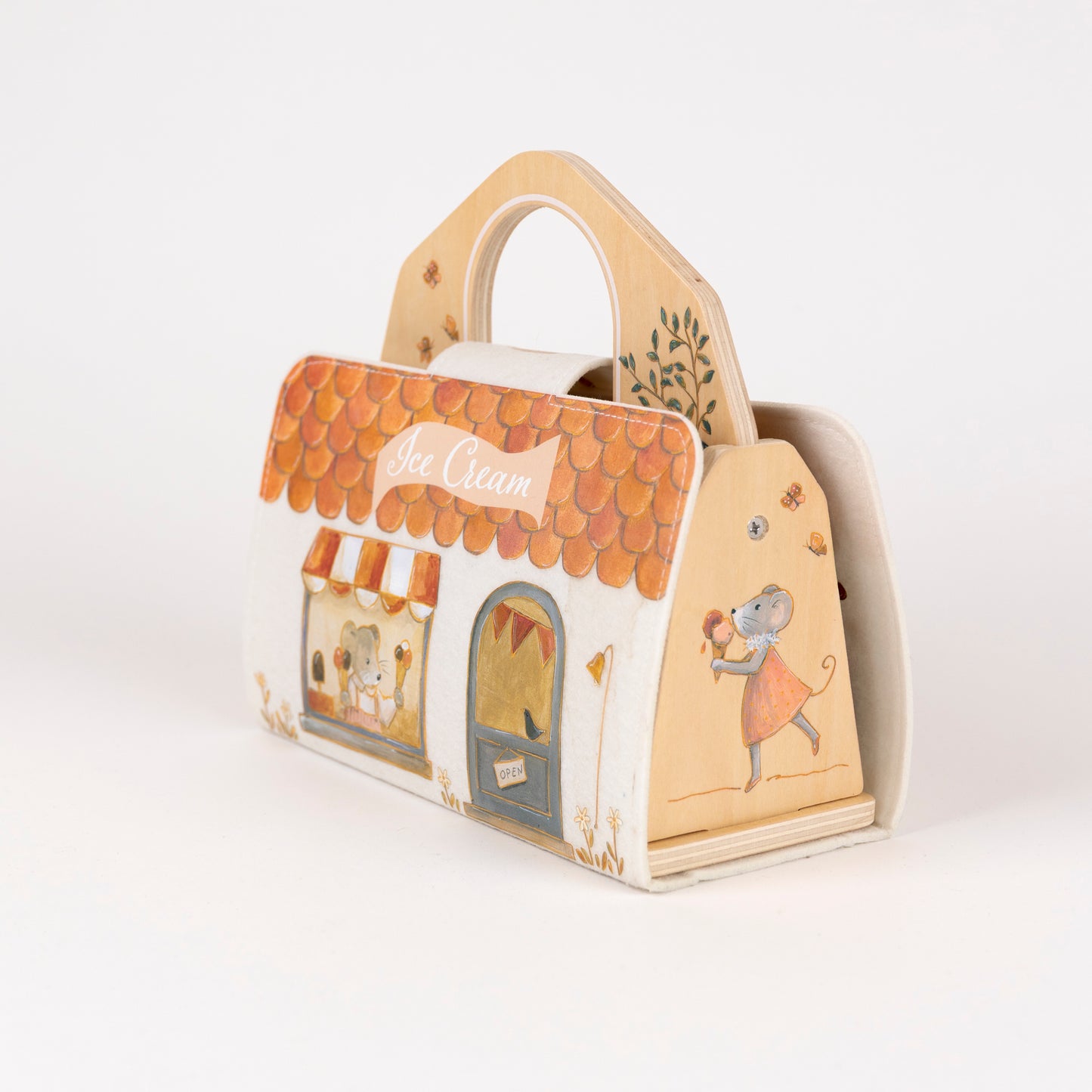 Egmont Toys - Felt Ice Cream Shop with Agathe Mouse Miniature Friends