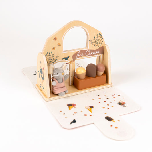 Egmont Toys - Felt Ice Cream Shop with Agathe Mouse Miniature Friends