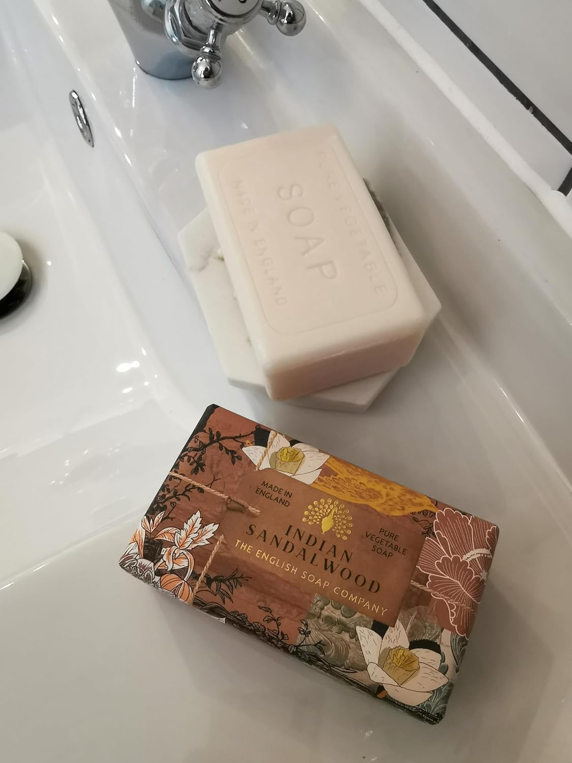 The English Soap Company Anniversary Soap Bar - Indian Sandalwood