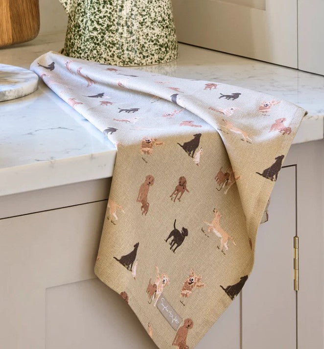 Sophie Allport Tea Towel - Labradors & Retrievers