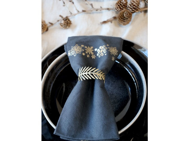 Napkin Ring with Leaf