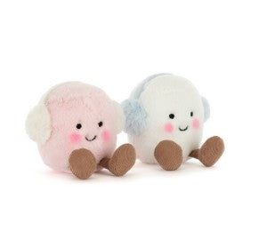Jellycat Amuseables Toastie Pink and White Marshmallows