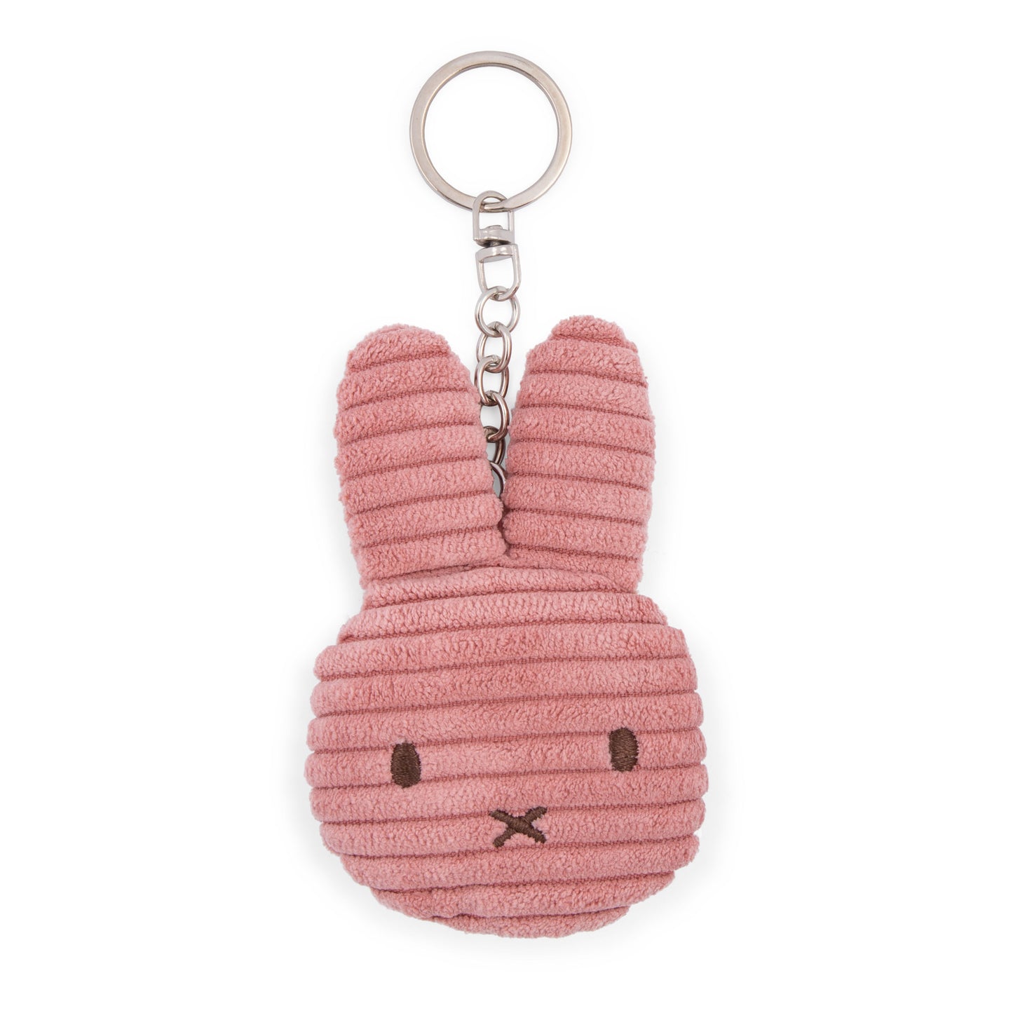 Miffy (Nijntje) Flat Corduroy Keyring Dusty Rose