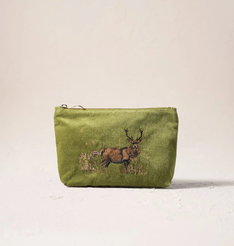 Elizabeth Scarlett Pistachio Velvet Mini Pouch - Highland Romance