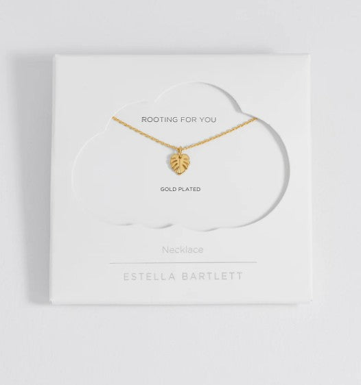 Estella Bartlett Monstera Leaf Necklace