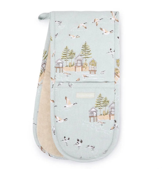 Sophie Allport Double Oven Glove - Sea Birds