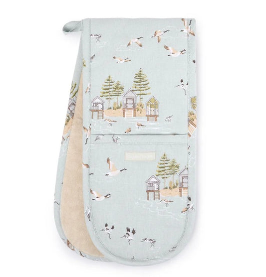 Sophie Allport Double Oven Glove - Sea Birds