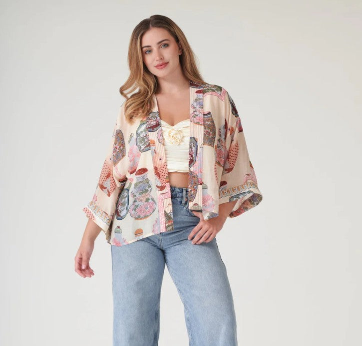 One Hundred Stars Perfume Bottles Blush Kimono