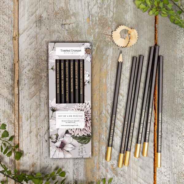 Toasted Crumpet The Blanc Collection Stone Set of 6 Pencils