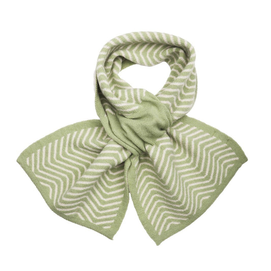 Pull Through Scarf - Herringbone Green