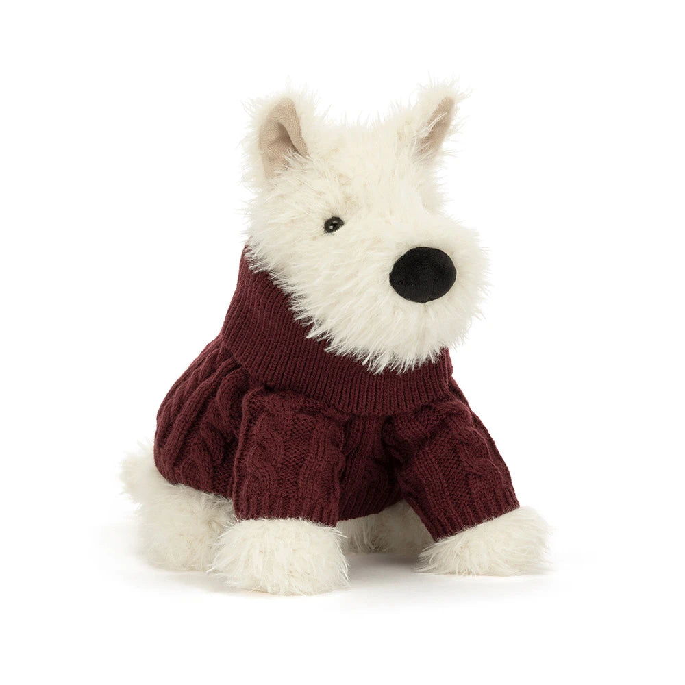 Jellycat Monro Scottie Dog Winter Jumper