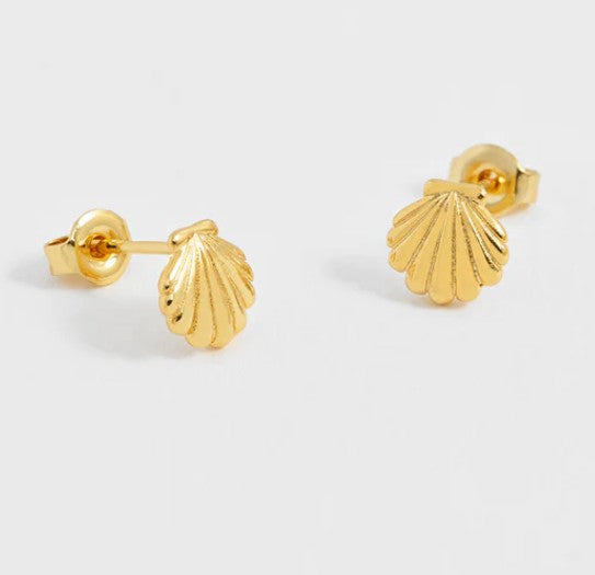 Estella Bartlett Puffy Seashell Stud Earrings