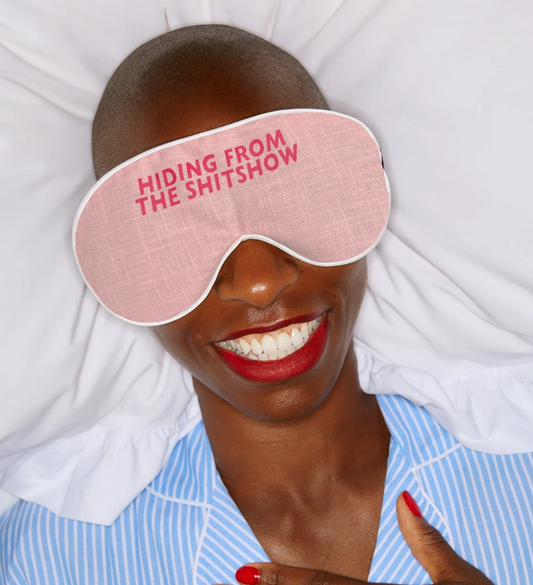 Catherine Colebrook Eye Mask Pink - Hiding From The Shitshow