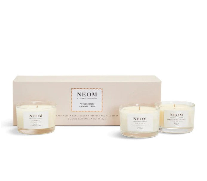 Neom Wellbeing Candle Trio