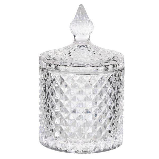 Cut Glass Jar With Lid