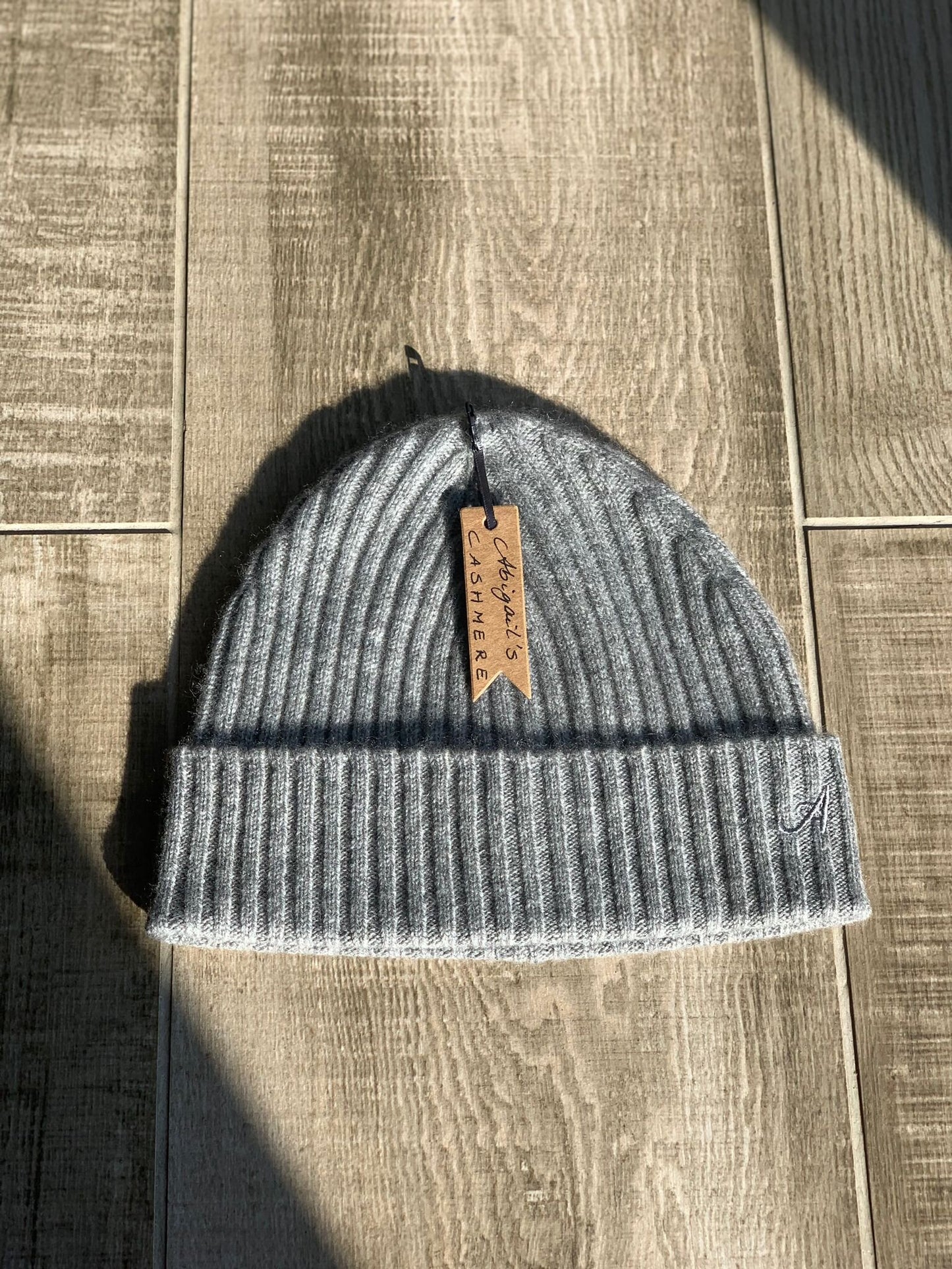 Abigail’s Cashmere Beanie Hat - Grey