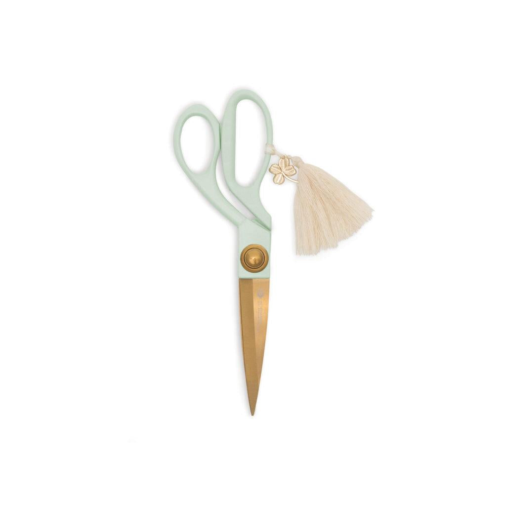 Scissors With Tassel Charm - Mint