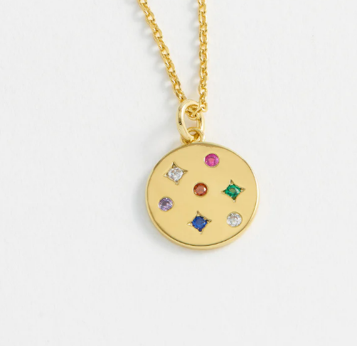 Estella Bartlett Rainbow Coin Necklace