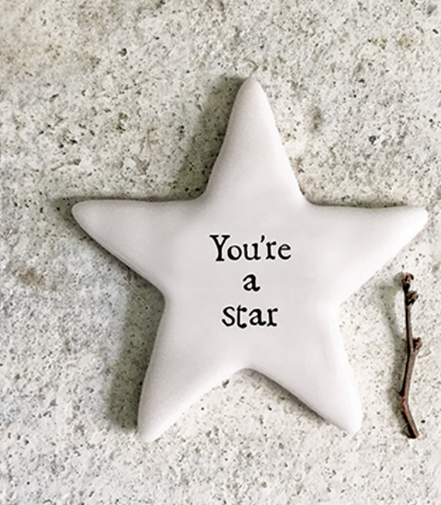 East of India Tiny Star Token You're a Star