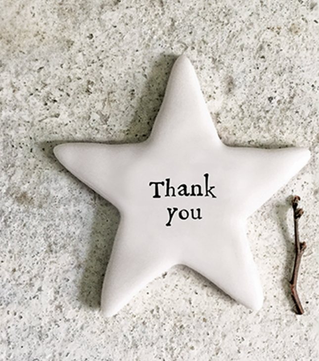 East of India Tiny Star Token Thank You