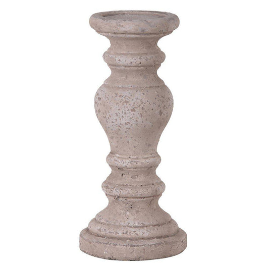 Stone Bulbous Candle Holder