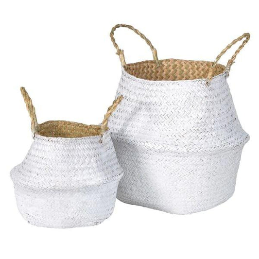 White Grass Baskets