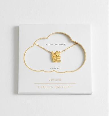 Estella Bartlett Box Love Necklace Gold Plated